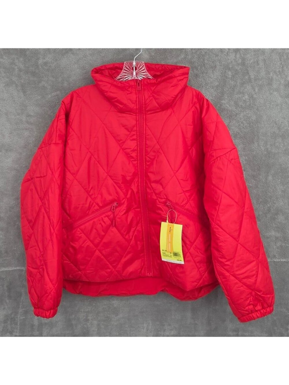 All In Motion Lightweight Packable Jacket XXL Red Insulated Outdoors Bright New